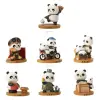 Panda Player Cute figurine Box Series Desktop Trendy toys Micro-interactive figurine face-changing hot pot gift Item Picture